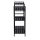 6 Tier Garden Tool Organizer Heavy Duty Metal Garage Storage Rack for Yard & Shed